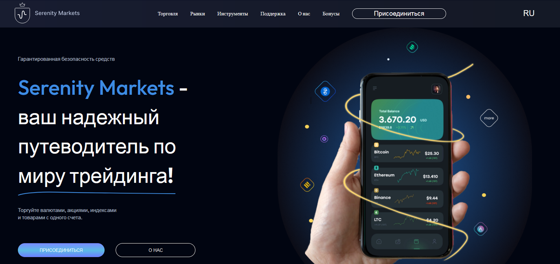 Serenity Markets vozvrat deneg